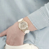  Shop Authentic Guess Moonlight Diamonds White Dial White Rubber Strap Watch for Women - GW0257L2 - Luxxuri