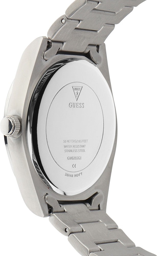  Shop Authentic Guess Connoisseur Black Dial Silver Steel Strap Watch for Men - GW0265G1 - Luxxuri