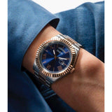  Shop Authentic Guess Quartz Blue Dial Two Tone Steel Strap Watch For Men - GW0265G12 - Luxxuri
