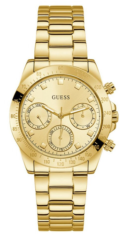  Shop Authentic Guess Eclipse Gold Dial Gold Steel Strap Watch for Women - GW0314L2 - Luxxuri
