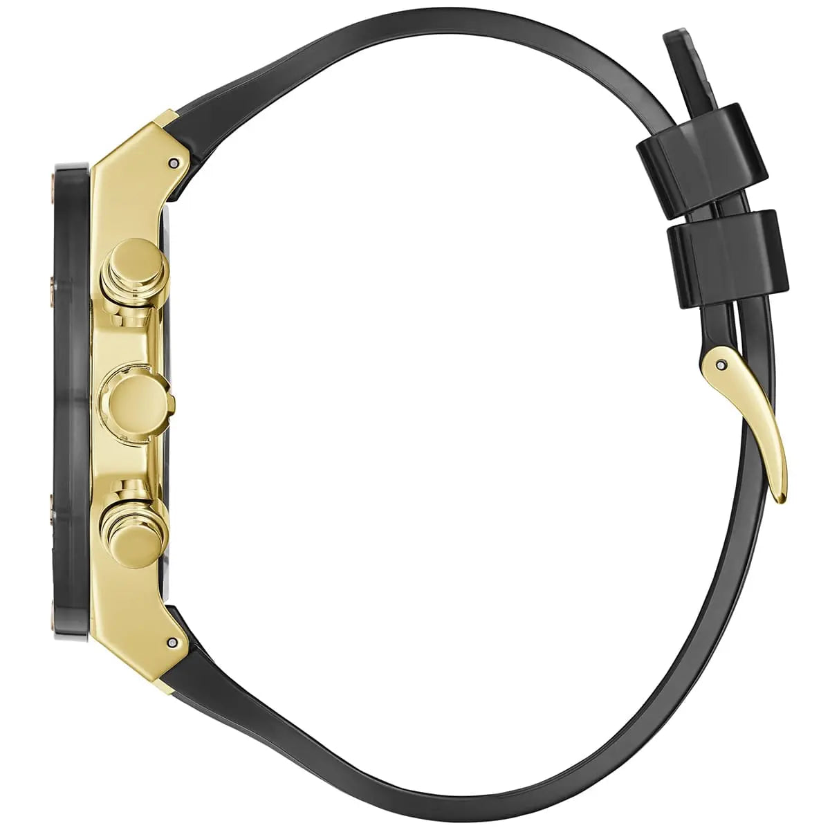  Shop Authentic Guess Poseidon Chronograph Black Dial Black Silicone Strap Watch For Men - GW0425G1 - Luxxuri