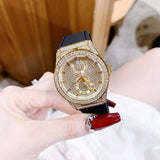  Shop Authentic Guess Princess Crystals Gold Dial Black Silicone Strap Watch For Women - GW0439L2 - Luxxuri