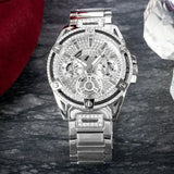  Shop Authentic Guess Queen Quartz Silver Dial Silver Steel Strap Watch For Women - GW0464L1 - Luxxuri