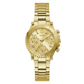  Shop Authentic Guess Cosmic Chronograph Gold Dial Gold Steel Strap Watch for Women - GW0465L1 - Luxxuri