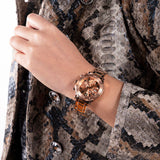  Shop Authentic Guess Cosmic Chronograph Rose Gold Dial Rose Gold Steel Strap Watch for Women - GW0465L2 - Luxxuri