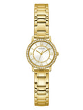  Shop Authentic Guess Analog Diamonds Silver Dial Gold Steel Strap Watch For Women - W1013l2 - Luxxuri