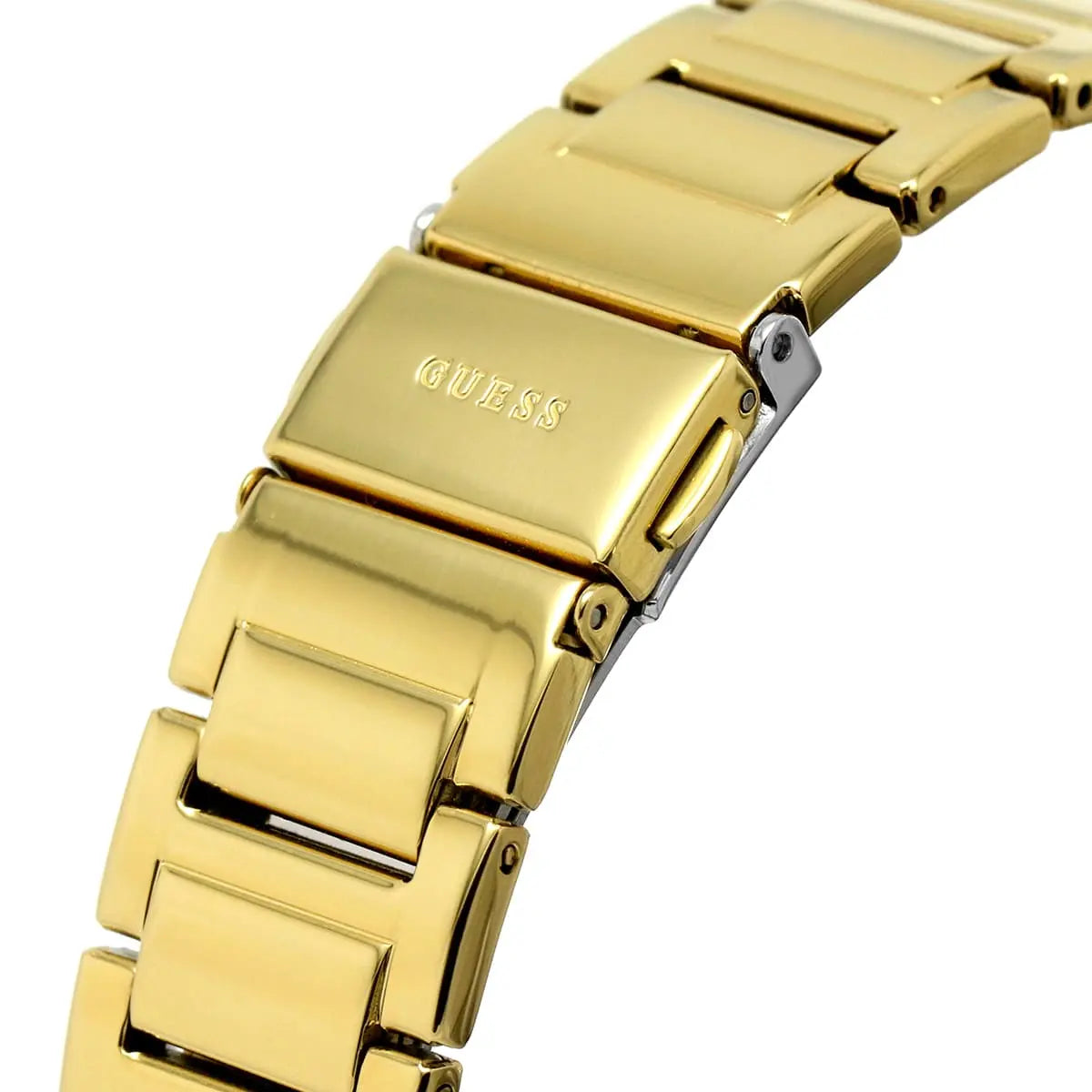  Shop Authentic Guess Deco Quartz Crystals Gold Dial Gold Steel Strap Watch For Women - GW0472L2 - Luxxuri