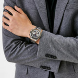  Shop Authentic Guess Empire Quartz Black Dial Silver Steel Strap Watch For Men - GW0489G1 - Luxxuri