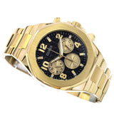  Shop Authentic Guess Empire Quartz Black Dial Gold Steel Strap Watch For Men - GW0489G2 - Luxxuri