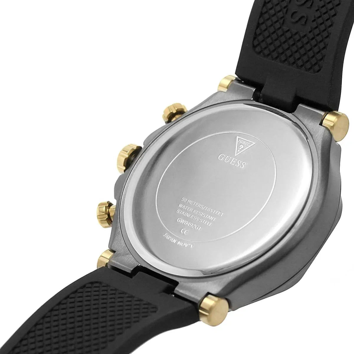  Shop Authentic Guess Edge Chronograph Black Dial Black Leather Strap Watch For Men - GW0492G1 - Luxxuri