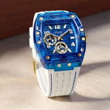  Shop Authentic Guess Phoenix Multifunction Blue Dial White Rubber Strap Watch for Men - GW0499G6 - Luxxuri