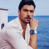  Shop Authentic Guess Phoenix Multifunction Blue Dial White Rubber Strap Watch for Men - GW0499G6 - Luxxuri