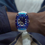  Shop Authentic Guess Phoenix Multifunction Blue Dial White Rubber Strap Watch for Men - GW0499G6 - Luxxuri