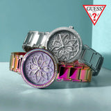 Shop Authentic Guess Lily Quartz Silver Dial Silver Steel Strap Watch For Women - GW0528L1 - Luxxuri