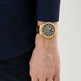  Shop Authentic Guess Edge Chronograph Black Dial Gold Steel Strap Watch For Men - GW0539G2 - Luxxuri