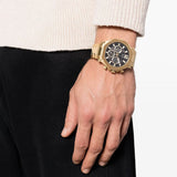  Shop Authentic Guess Edge Chronograph Black Dial Gold Steel Strap Watch For Men - GW0539G2 - Luxxuri