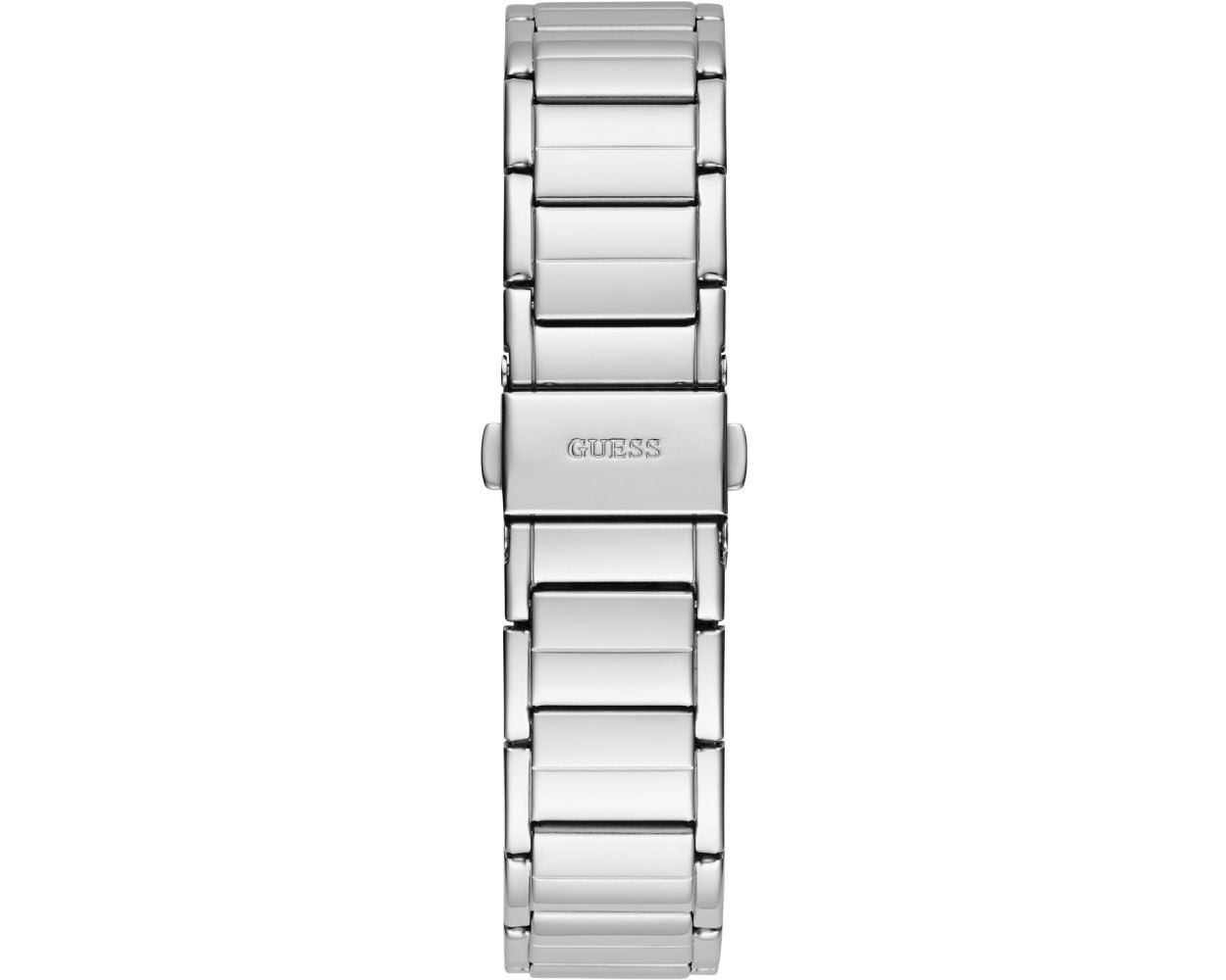 Guess Fusion Chronograph Crystals Silver Dial Silver Steel Strap Watch For Women - GW0552L1