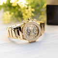  Shop Authentic Guess Fusion Chronograph Gold Dial Gold Steel Strap Watch for Women - GW0552L2 - Luxxuri