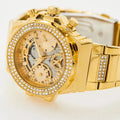 Shop Authentic Guess Fusion Chronograph Gold Dial Gold Steel Strap Watch for Women - GW0552L2 - Luxxuri