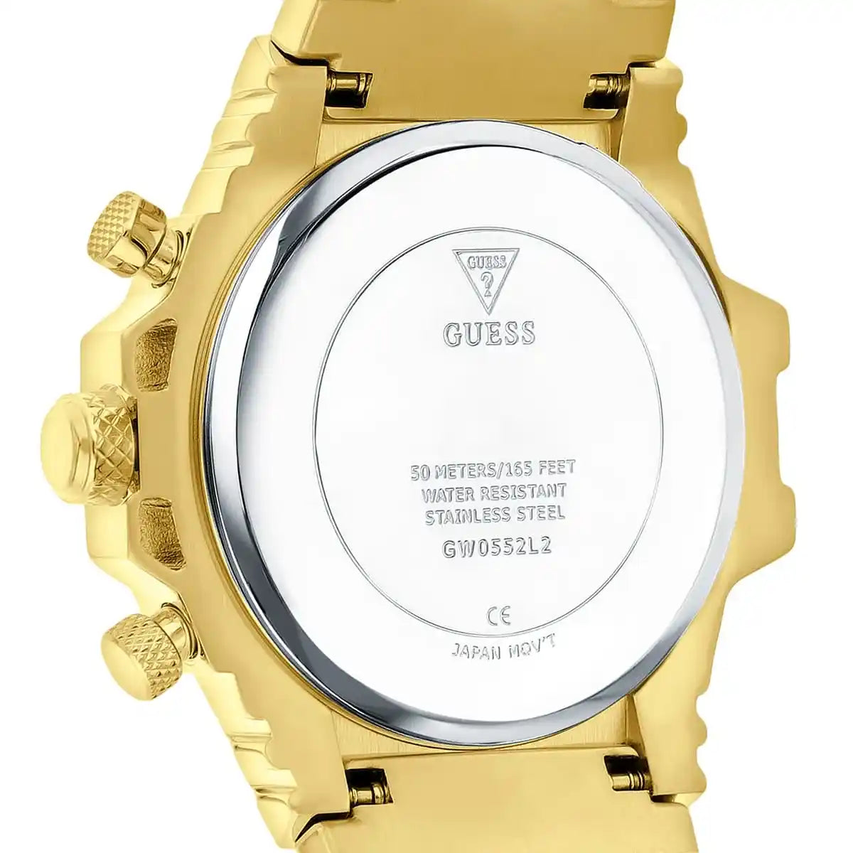  Shop Authentic Guess Fusion Chronograph Gold Dial Gold Steel Strap Watch for Women - GW0552L2 - Luxxuri