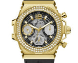  Shop Authentic Guess Fusion Chronograph Black Dial Black Leather Strap Watch For Women - GW0553L4 - Luxxuri
