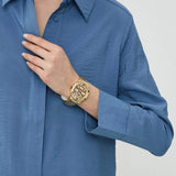  Shop Authentic Guess Duchess Quartz Gold Dial Gold Steel Strap Watch For Women - GW0558L2 - Luxxuri