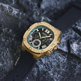  Shop Authentic Guess Headliner Multifunction Green Dial Black Silicone Strap Watch For Men - GW0571G3 - Luxxuri