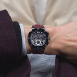 Shop Authentic Guess Headline Multifunction Grey Dial Burgundy Silicone Strap Watch For Men - GW0571G4 - Luxxuri