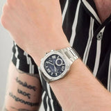 Shop Authentic Guess Headliner Multifunction Blue Dial Silver Steel Strap Watch For Men - GW0572G1 - Luxxuri