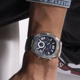  Shop Authentic Guess Headliner Multifunction Blue Dial Silver Steel Strap Watch For Men - GW0572G1 - Luxxuri