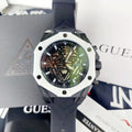  Shop Authentic Guess Formula Chronograph Black Dial Black Silicone Strap Watch For Men - GW0579G1 - Luxxuri
