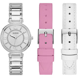  Shop Authentic Guess Montage Quartz Silver Dial Silver Steel Strap Watch For Women - GW0588L2 - Luxxuri