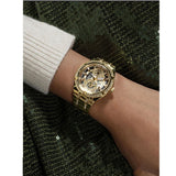  Shop Authentic Guess Allara Quartz Gold Dial Gold Steel Strap Watch For Women - GW0604L2 - Luxxuri