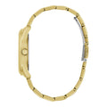  Shop Authentic Guess Cubed Analog Gold Dial Gold Steel Strap Watch For Women - GW0606L2 - Luxxuri