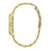  Shop Authentic Guess Cubed Analog Gold Dial Gold Steel Strap Watch For Women - GW0606L2 - Luxxuri