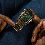  Shop Authentic Guess Dress Chronograph Multifunction Green Dial Two Tone Steel Strap Watch For Men - GW0631G1 - Luxxuri