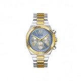  Shop Authentic Guess Equity Analog Blue Dial Two Tone Steel Strap Watch For Men - GW0703G3 - Luxxuri