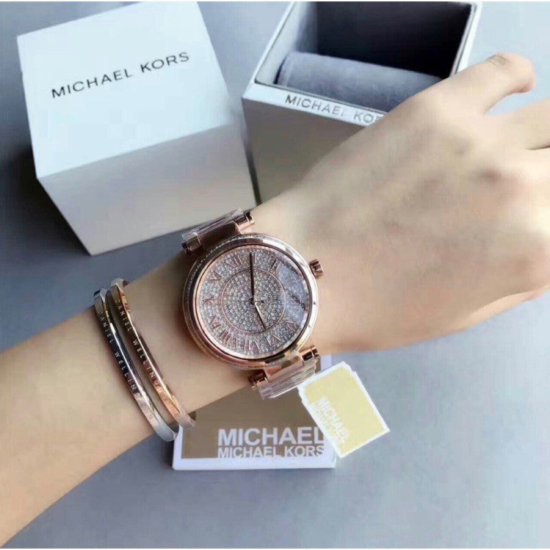  Shop Authentic Michael Kors Skylar Rose Gold Dial Rose Gold Steel Strap Watch for Women - MK5868 - Luxxuri