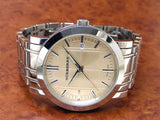  Shop Authentic Burberry Heritage Collection Rose Gold Dial Silver Steel Strap Watch for Men - BU1352 - Luxxuri