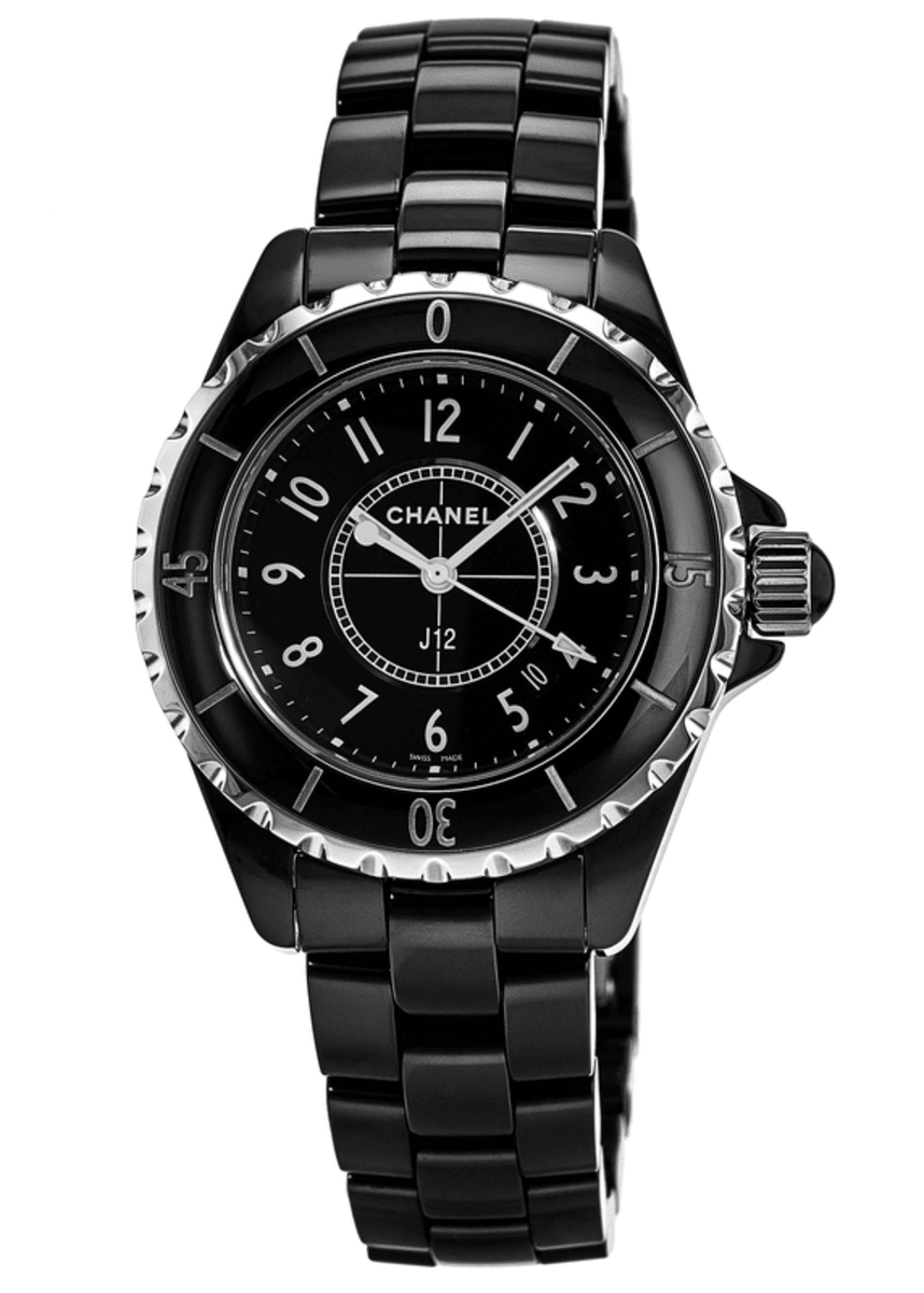  Shop Authentic Chanel J12 Quartz Black Dial Black Steel Strap Watch for Women - J12 H5695 - Luxxuri