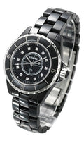  Shop Authentic Chanel J12 Quartz Diamonds Black Dial Black Steel Strap Watch for Women - J12 H1625 - Luxxuri