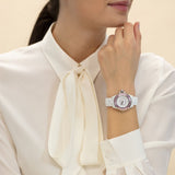  Shop Authentic Chanel J12 Sapphire Bezel Ceramic White Dial White Steel Strap Watch for Women - J12 H2010 - Luxxuri