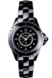  Shop Authentic Chanel J12 Diamonds Black Dial Black Steel Strap Watch for Women - J12 H2569 - Luxxuri