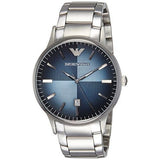  Shop Authentic Emporio Armani Renato Blue Dial Silver Steel Strap Watch For Men - AR2472 - Luxxuri