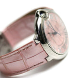  Shop Authentic Cartier Ballon Bleu De Cartier Pink Dial Pink Leather Strap Watch for Women - WSBB0007 - Luxxuri
