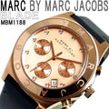  Shop Authentic Marc Jacobs Blade Chronograph Rose Gold Dial Black Leather Strap Watch for Women - MBM1188 - Luxxuri