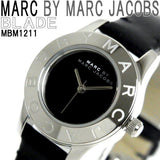  Shop Authentic Marc Jacobs Blade Black Dial Black Leather Strap Watch for Women - MBM1211 - Luxxuri