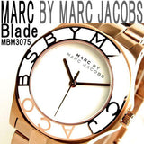  Shop Authentic Marc Jacobs Blade White Dial Gold Steel Strap Watch for Women - MBM3075 - Luxxuri
