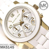  Shop Authentic Michael Kors Runway White Dial White Steel Strap Watch for Women - MK5145 - Luxxuri