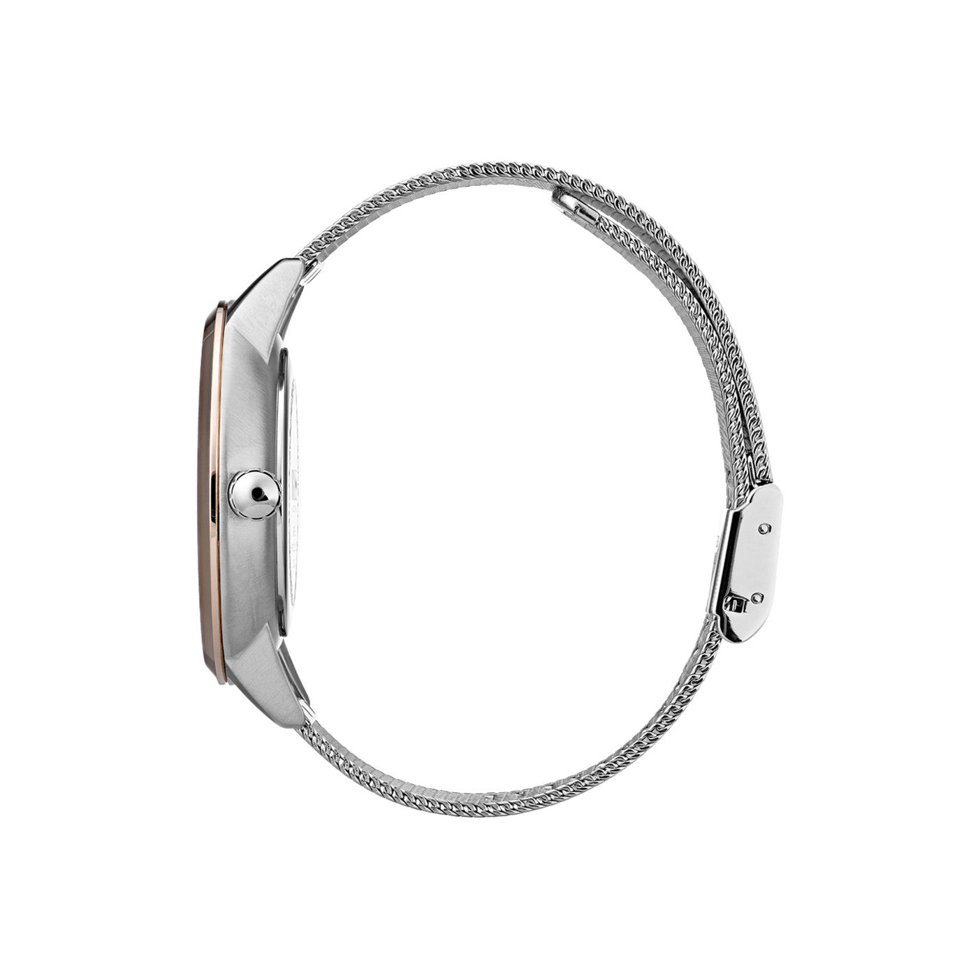  Shop Authentic Hugo Boss Symphony Brown Dial Silver Mesh Bracelet Watch for Women - 1502423 - Luxxuri